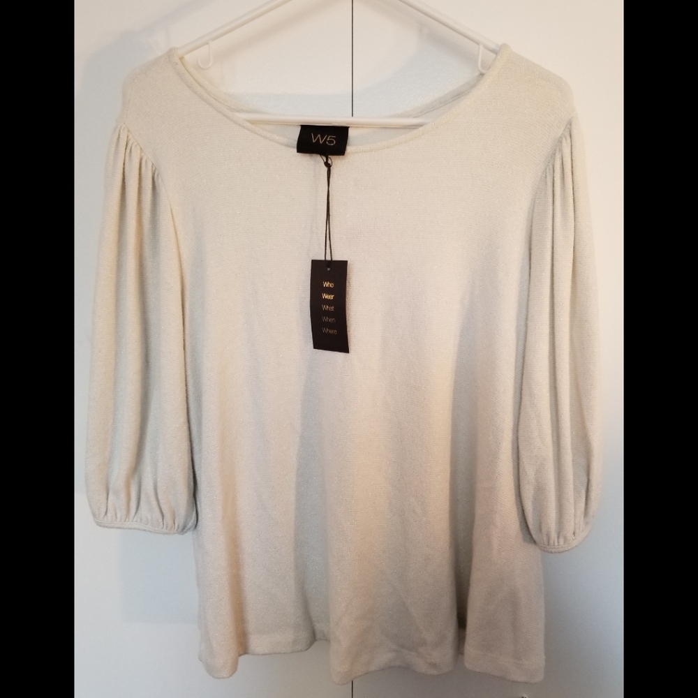 Anthropologie W5 Tee Shimmer Blouse